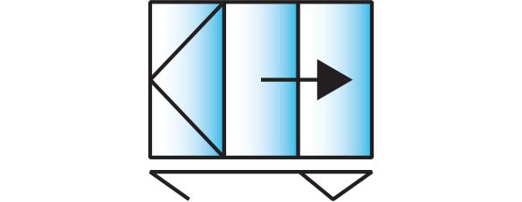 image of a 3 pane configuration for smarts visofold