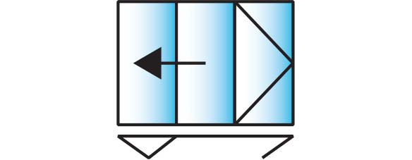 image of a 3 pane configuration for smarts visofold