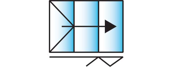image of a 3 pane configuration for smarts visofold