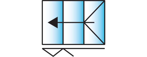 image of a 3 pane configuration for smarts visofold