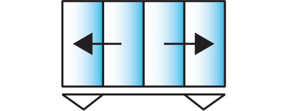image of a 4 pane configuration for smarts visofold