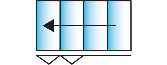 image of a 4 pane configuration for smarts visofold