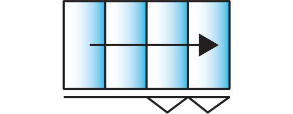 image of a 4 pane configuration for smarts visofold