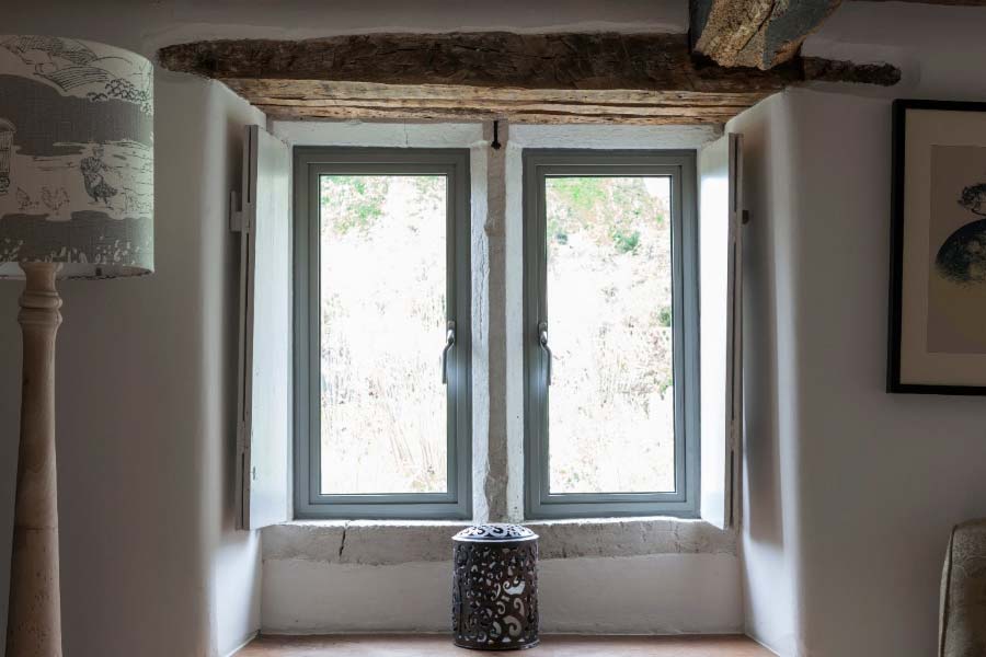 small light grey heritage windows used in a period property