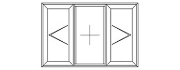 1 fixed 1 left 1 right hung diagram