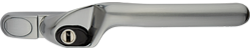 crank handle brushed aluminium cutout